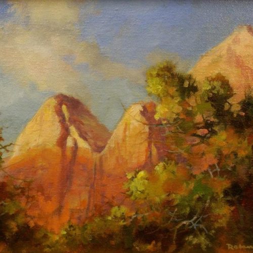 Zion Peaks - Oil painting of Zion National Park