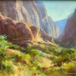 Kolob Canyon - Oil painting of Kolob Fingers Zion National Park