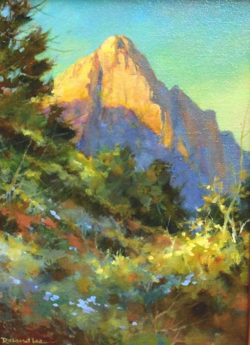 Watchman Trail - Oil painting of Zion National Park