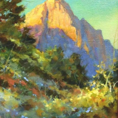 Watchman Trail - Oil painting of Zion National Park