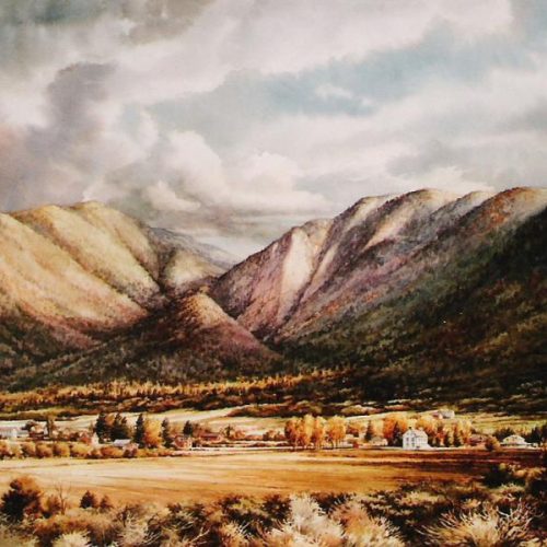 Snow Canyon Panorama - Litho Print - Limited Edition Print of Snow Canyon State Park