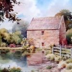 Old Mill at Bunratty Ireland - Watercolor Painting of the old Mill near Bunratty Castle Ireland