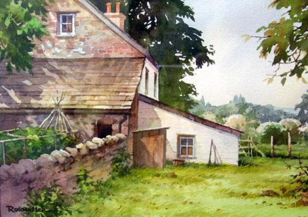 English Farm - Yorkshire Dales - Watercolor Painting of Yorkshire Dales