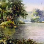 Susquehanna River - Watercolor Landscape Painting of the Susquehanna River