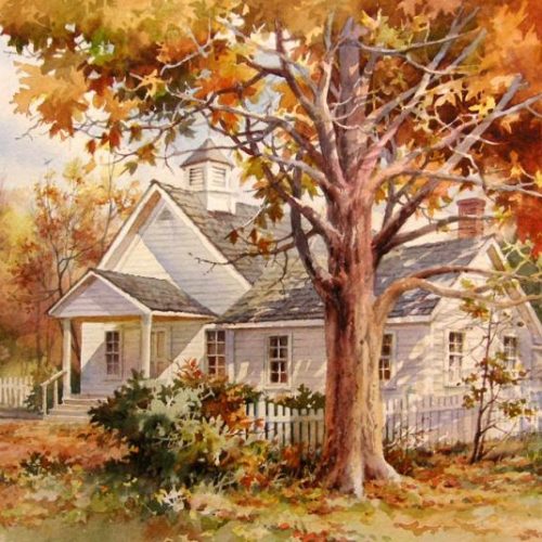 Autumn in Westmore - Painting of Westmore Vermont