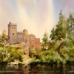 Castle Ruins in Ireland - Painting of Castle Ruins at Macroom Ireland