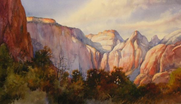 West Temple from Bridge Mountain