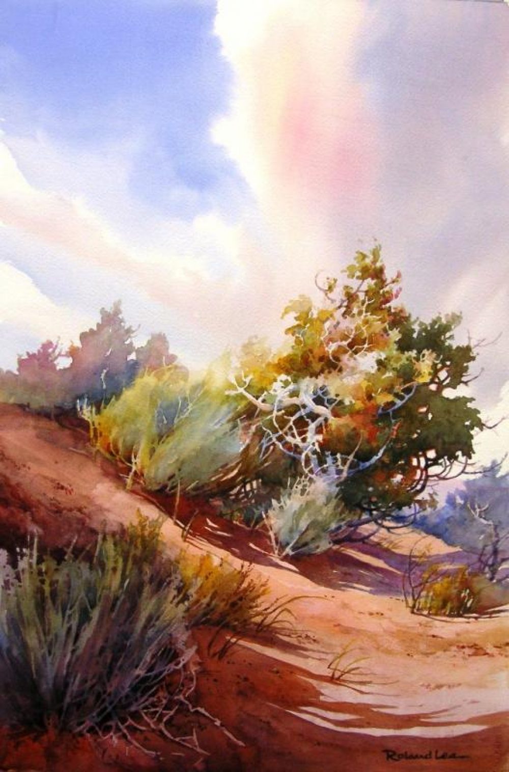 Desert Dance - Original Watercolor Landscape Painting of the Southwest Desert