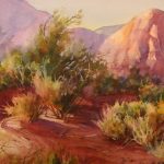 Utah Desert - Watercolor Landscape Painting of Utah Desert