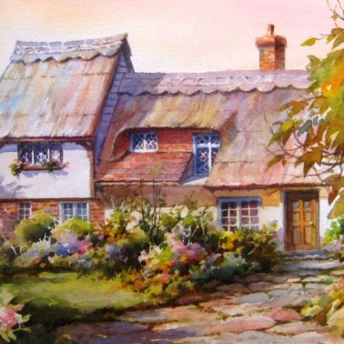 Painting of Tonbridge England – Roland Lee