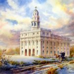 The Nauvoo Temple - Winter 1845-46 - Watercolor Painting of the Nauvoo Temple