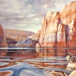 Mirrors of Stone - Giclee Print - Giclee Print from a Watercolor Painting of Lake Powell