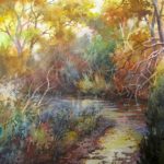 Little Creek - Watercolor painting of quiet autumn creek