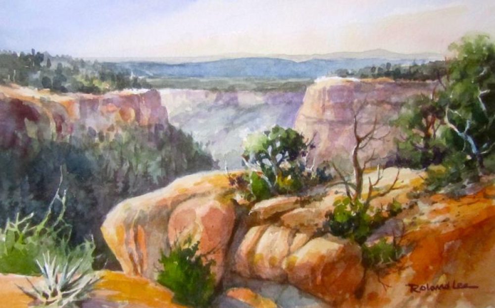 Frank's View - Watercolor Painting from Mesa Verde National Park