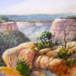 Frank's View - Watercolor Painting from Mesa Verde National Park