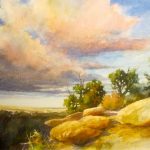 Spruce Canyon Clouds - Painting of Mesa Verde National Park