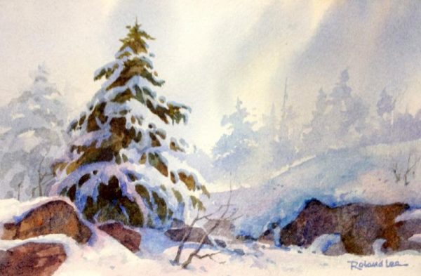 Snow on Rocks
