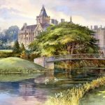 Adare Manor - Giclee Print - Giclee print from original watercolor painting of Adare Manor in Ireland