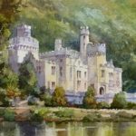 Kylemore Abbey - Watercolor painting of old abbey in Ireland