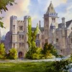 Painting of Adare Manor - Watercolor painting of Adare Manor in Ireland