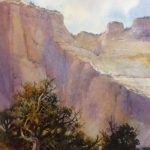 Temple Shadows - Watercolor painting of Zion National Park