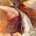 Pine Creek Zion - Watercolor painting of Zion National Park
