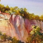 East Zion Cliffs - Watercolor painting of Zion National Park