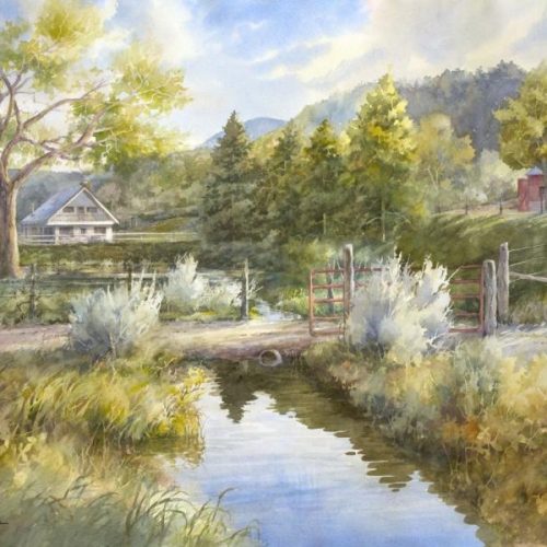 Mathews Ranch - Watercolor Painting of Mathews Ranch