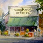 Judds Store - Original watercolor painting of Judds Store in St. George Utah