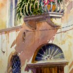 Italian Windows and Doors - Watercolor Painting of Italy