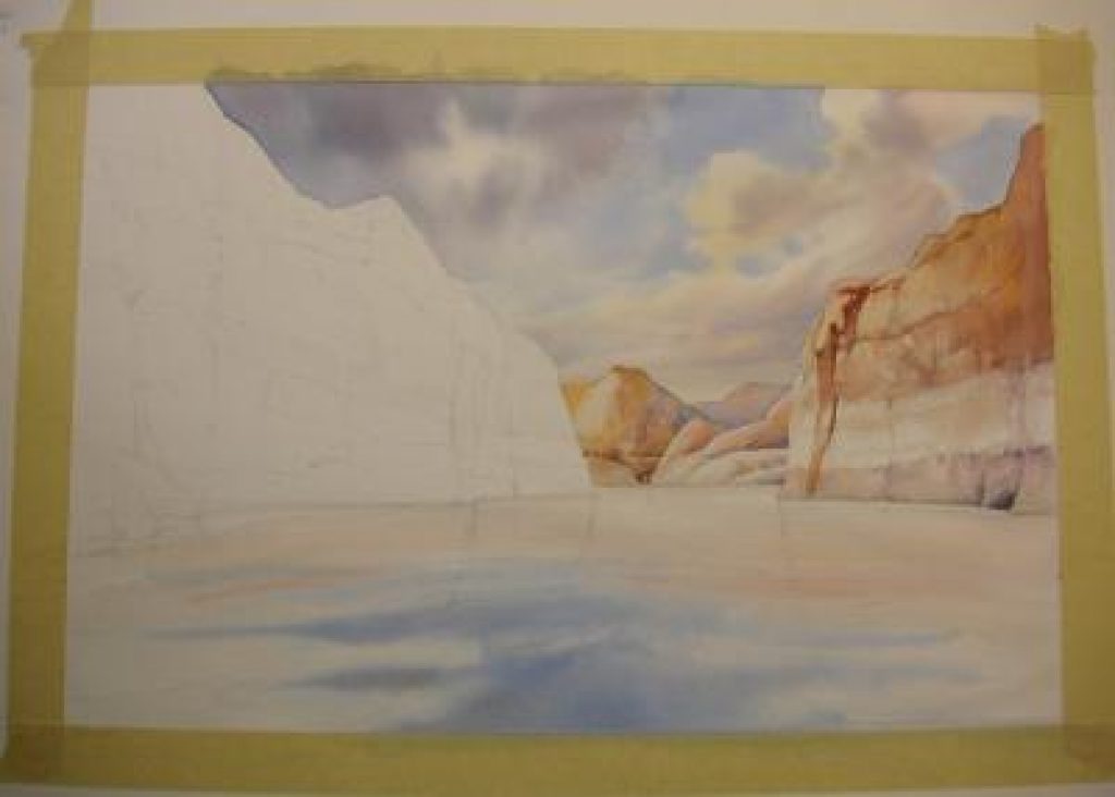 Paint Water Watercolor Painting, How To Paint Watercolor Landscapes Step By