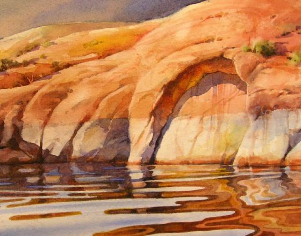 How To Paint Water Reflections Watercolor Painting Step By Step Tutorial Roland Lee