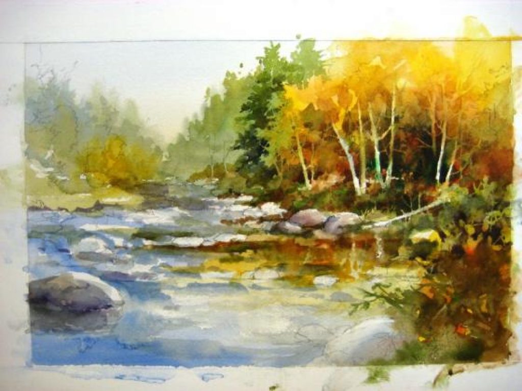 How to Paint Water Peaceful River Roland Lee