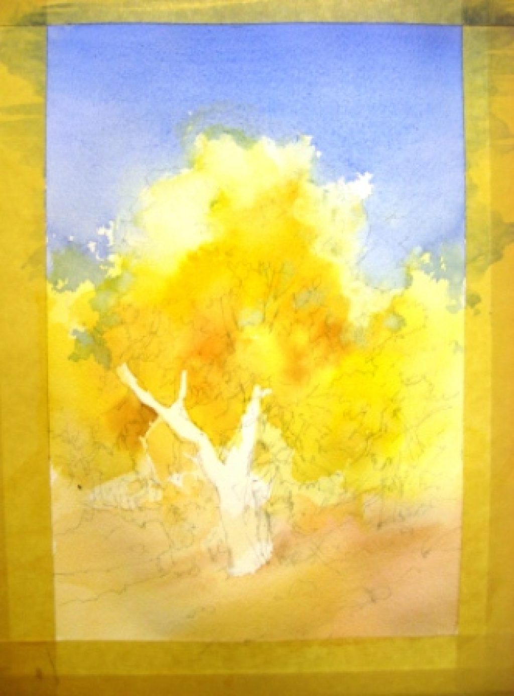 How to paint Foliage Using Negative Painting in Watercolor ...