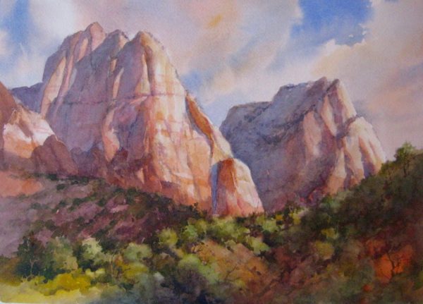 Stately Peaks – Plein Air