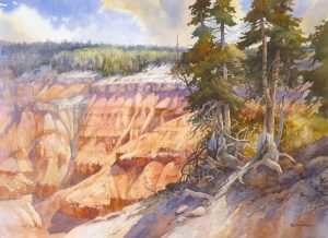 Point Supreme Cedar Breaks painting by Roland Lee