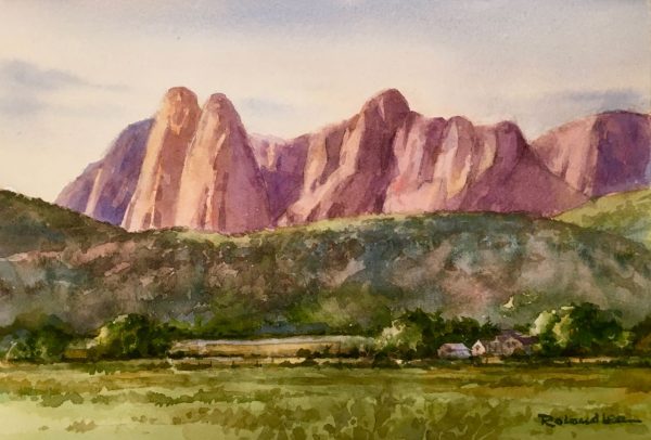 Morning Light Kolob Peaks – Plein Air