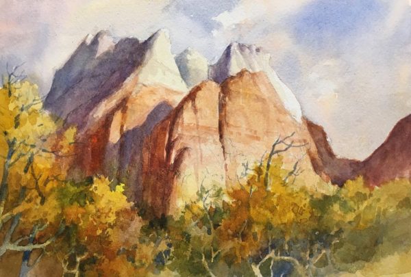 Cathedral Mountain – Plein Air Zion