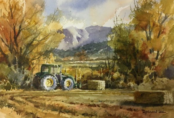Autumn Hay Field – Plein Air