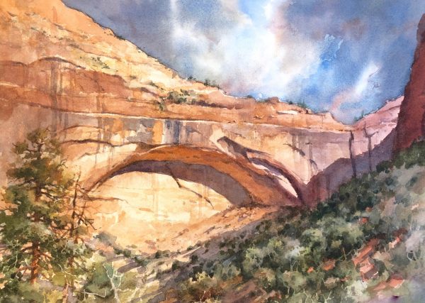Clouds Over the Great Arch in Zion