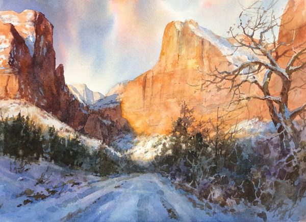 Snowy Path to Sunlight