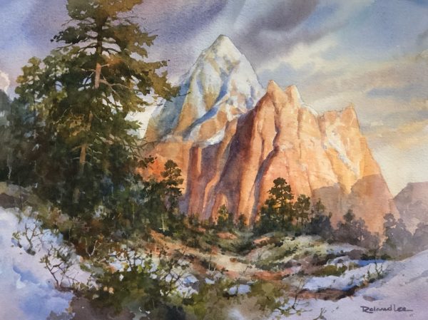 Frosted Peaks of Zion