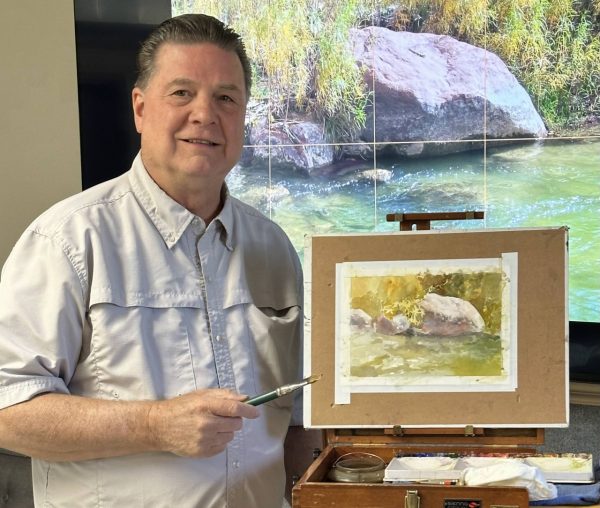 Creekside Rock Painting demo