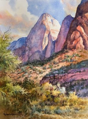 Roland Lee Painting Selected by Watercolor West Competition