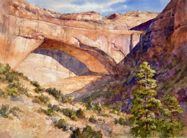 Great Arch Above Pine Creek – Zion Plein Air Art Invitational
