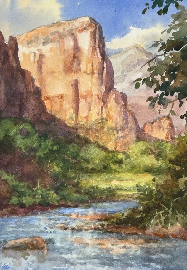 Angels Landing Demo study 6 x 9
