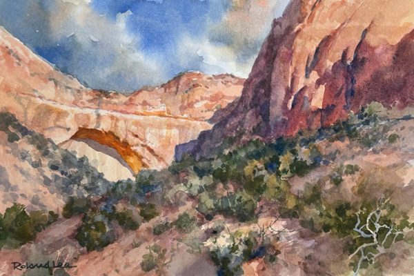 Great Arch Across the Canyon  6 x 9