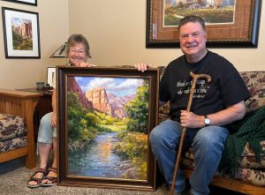 A New Big Oil Painting of Zion Sold