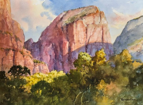Angels Landing at Peace – Zion National Park    – 10 x 14