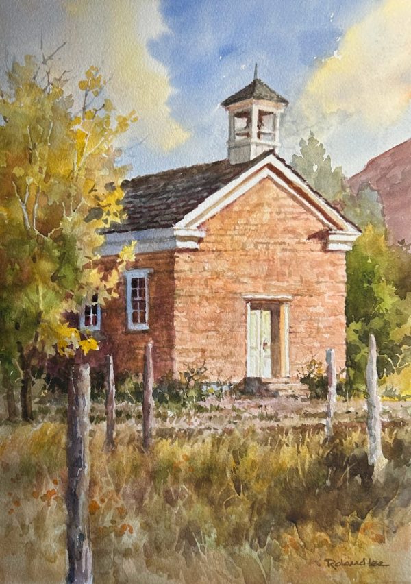 Grafton Schoolhouse 10 x 14 Zion Plein Air Demo